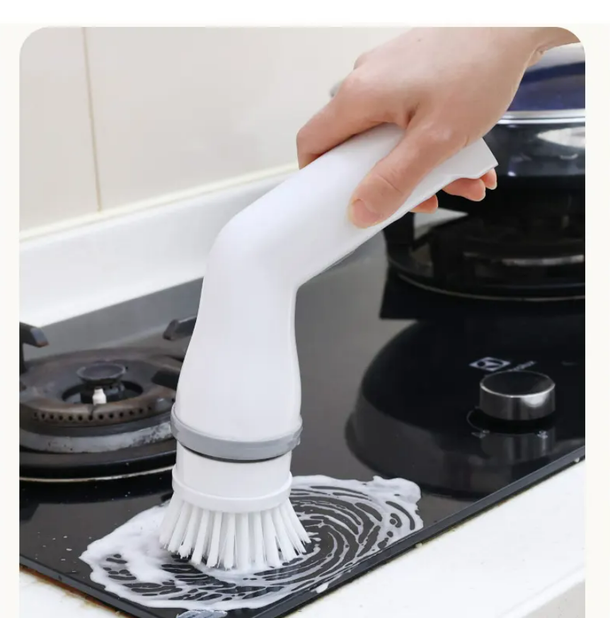 Perie electrica de curatat rosturi faianta, gresie, cada, Zola, 2 capete interschimbabile, incarcator, 20x11 cm, alb/gri Perie electrica de curatat rosturi faianta, gresie, cada, Zola, 2 capete interschimbabile, incarcator, 20x11 cm, alb/gri